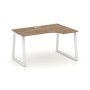 Style Project Fusion SN-6T1.SPA-021(R) (Дуб табак/Белый) Стол рабочий эргономичный