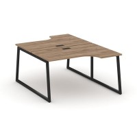 Style Project Fusion SN-4T1.DRPA-022 (Дуб табак/Черный) Рабочая станция эргономичная