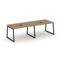 Style Project Fusion SN-4T1.SPRG-014 (Дуб табак/Черный) Стол переговорный