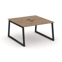 Style Project Fusion SN-5T1.DRS-012 (Дуб табак/Черный) Рабочая станция двухсторонняя