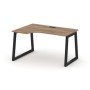 Style Project Fusion SN-5T1.SPA-011(L) (Дуб табак/Черный) Стол рабочий эргономичный