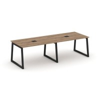 Style Project Fusion SN-5T1.SPRG-011 (Дуб табак/Черный) Стол переговорный