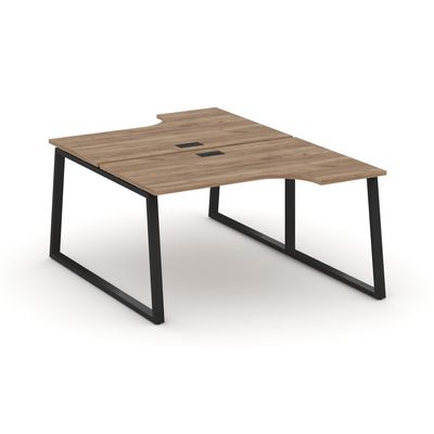 Style Project Fusion SN-6T1.DRPA-002 (Дуб табак/Черный) Рабочая станция эргономичная