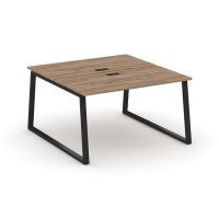 Style Project Fusion SN-6T1.DRS-022 (Дуб табак/Черный) Рабочая станция двухсторонняя