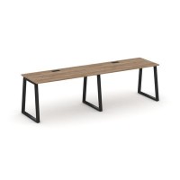 Style Project Fusion SN-6T1.ORS-003 (Дуб табак/Черный) Рабочая станция односторонняя