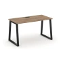 SN-6T1.SP-024 Стол рабочий, цвет дуб табак, черный м/к