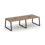 SN-6T1.SPRG-043 Переговорный стол, цвет дуб табак, м/к черный