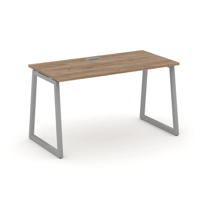 SN-4T1.SP-014 Стол письменный, цвет дуб табак, серый металл