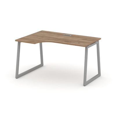 Style Project Fusion SN-4T1.SPA-011(L) (Дуб табак/Серый) Стол рабочий эргономичный