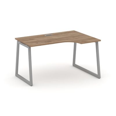 Style Project Fusion SN-4T1.SPA-012(R) (Дуб табак/Серый) Стол рабочий эргономичный