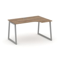 Style Project Fusion SN-4T1.SPA-022(R) (Дуб табак/Серый) Стол рабочий эргономичный