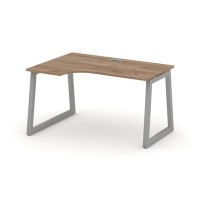 Style Project Fusion SN-5T1.SPA-002(L) (Дуб табак/Серый) Стол рабочий эргономичный