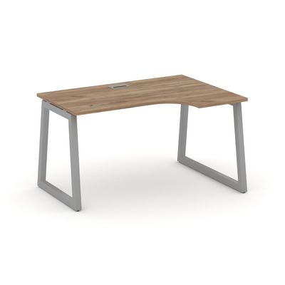 Style Project Fusion SN-5T1.SPA-002(R) (Дуб табак/Серый) Стол рабочий эргономичный