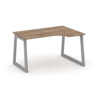 Style Project Fusion SN-5T1.SPA-022(R) (Дуб табак/Серый) Стол рабочий эргономичный