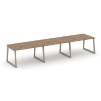 SN-5T1.SPRG-021 (Дуб табак/Серый) Стол переговорный