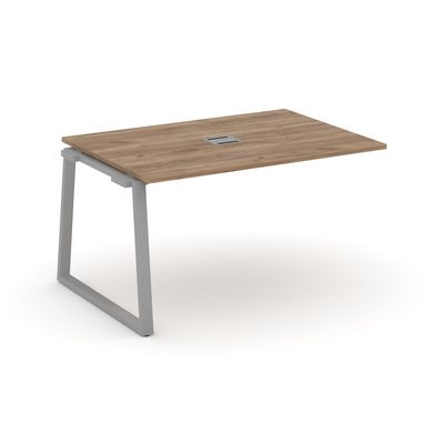Style Project Fusion SN-6T1.NSPRG-002 (Дуб табак/Серый) Проходной наборный элемент переговорного стола