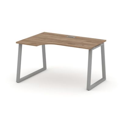 Style Project Fusion SN-6T1.SPA-012(L) (Дуб табак/Серый) Стол рабочий эргономичный