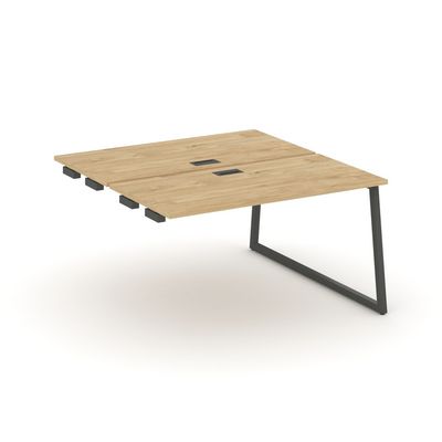 Style Project Fusion SN-4T1.DPRS-012 (Тиквуд светлый/Антрацит) Стол приставка к опорным элементам