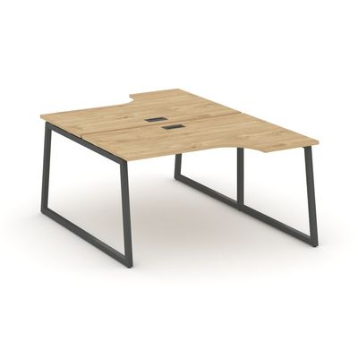 Style Project Fusion SN-4T1.DRPA-021 (Тиквуд светлый/Антрацит) Рабочая станция эргономичная