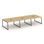SN-4T1.DRS-072 Рабочая станция двухсторонняя, ЛДСП тиквуд светлый, металл антрацит