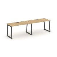 Style Project Fusion SN-4T1.ORS-013 (Тиквуд светлый/Антрацит) Рабочая станция односторонняя