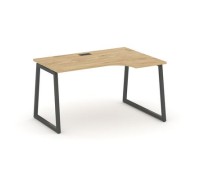 Стайл Проджект Фьюжн SN-4T1.SPA-022(R) (Тиквуд светлый/Антрацит) Стол рабочий эргономичный