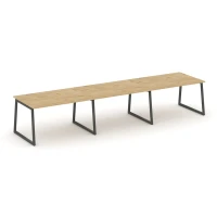 SN-4T1.SPRG-024.3 (Тиквуд светлый/Антрацит) Стол переговорный