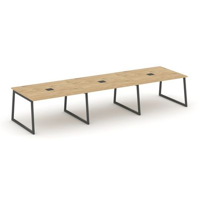 Style Project Fusion SN-4T1.SPRG-054 (Тиквуд светлый/Антрацит) Стол переговорный