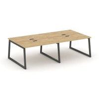 Style Project Fusion SN-5T1.DRS-053 (Тиквуд светлый/Антрацит) Рабочая станция двухсторонняя