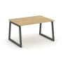 SN-5T1.SPRG-002.3 Переговорный стол, цвет тиквуд светлый, антрацит металл
