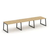 SN-5T1.SPRG-022.3 (Тиквуд светлый/Антрацит) Стол переговорный