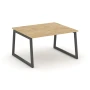 SN-5T1.SPRG-034.3 Переговорный стол, цвет тиквуд светлый, антрацит металл