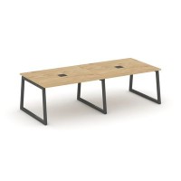 Style Project Fusion SN-5T1.SPRG-044 (Тиквуд светлый/Антрацит) Стол переговорный