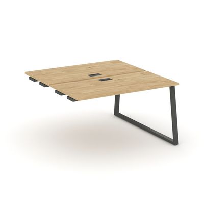 Style Project Fusion SN-6T1.DPRS-024 (Тиквуд светлый/Антрацит) Стол приставка к опорным элементам