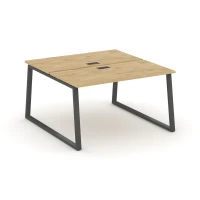 SN-6T1.DRS-004 (Тиквуд светлый/Антрацит) Рабочая станция двухсторонняя