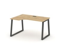 Стайл Проджект Фьюжн SN-6T1.SPA-022(L) (Тиквуд светлый/Антрацит) Стол рабочий эргономичный
