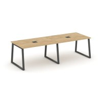 Style Project Fusion SN-6T1.SPRG-014 (Тиквуд светлый/Антрацит) Стол переговорный