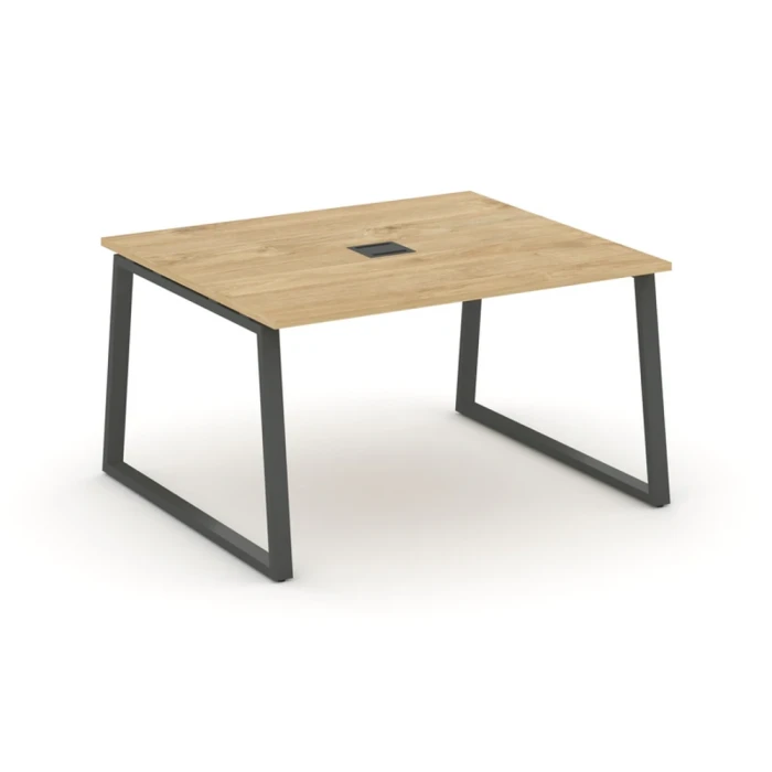 SN-6T1.SPRG-032 Переговорный стол, тиквуд светлый ЛДСП, антрацит