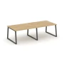 SN-6T1.SPRG-043.3 Стол переговорный, ЛДСП тиквуд светлый, антрацит