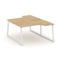 Style Project Fusion SN-4T1.DRPA-001 (Тиквуд светлый/Белый) Рабочая станция эргономичная