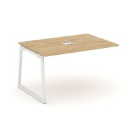 Style Project Fusion SN-4T1.NSPRG-003 (Тиквуд светлый/Белый) Проходной наборный элемент переговорного стола