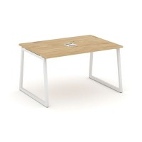 Style Project Fusion SN-4T1.SPRG-004 (Тиквуд светлый/Белый) Стол переговорный