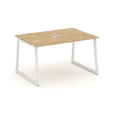 Style Project Fusion SN-4T1.SPRG-004 (Тиквуд светлый/Белый) Стол переговорный