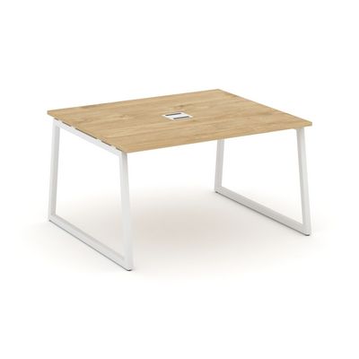 Style Project Fusion SN-4T1.SPRG-032 (Тиквуд светлый/Белый) Стол переговорный