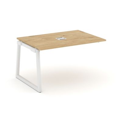 Style Project Fusion SN-5T1.NSPRG-001 (Тиквуд светлый/Белый) Проходной наборный элемент переговорного стола