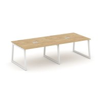 Style Project Fusion SN-5T1.SPRG-044 (Тиквуд светлый/Белый) Стол переговорный