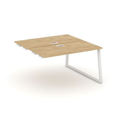 Style Project Fusion SN-6T1.DPRS-023 (Тиквуд светлый/Белый) Стол приставка к опорным элементам