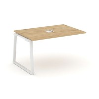 Style Project Fusion SN-6T1.NSPRG-001 (Тиквуд светлый/Белый) Проходной наборный элемент переговорного стола