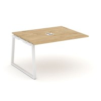 Style Project Fusion SN-6T1.NSPRG-034 (Тиквуд светлый/Белый) Проходной наборный элемент переговорного стола