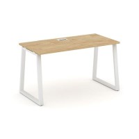 Style Project Fusion SN-6T1.SP-003 (Тиквуд светлый/Белый) Стол письменный